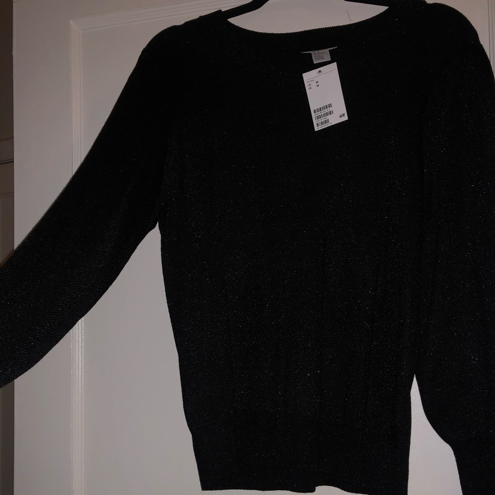H&M Black Shimmery top.
